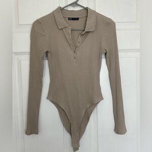 ZARA long sleeve bodysuit- M